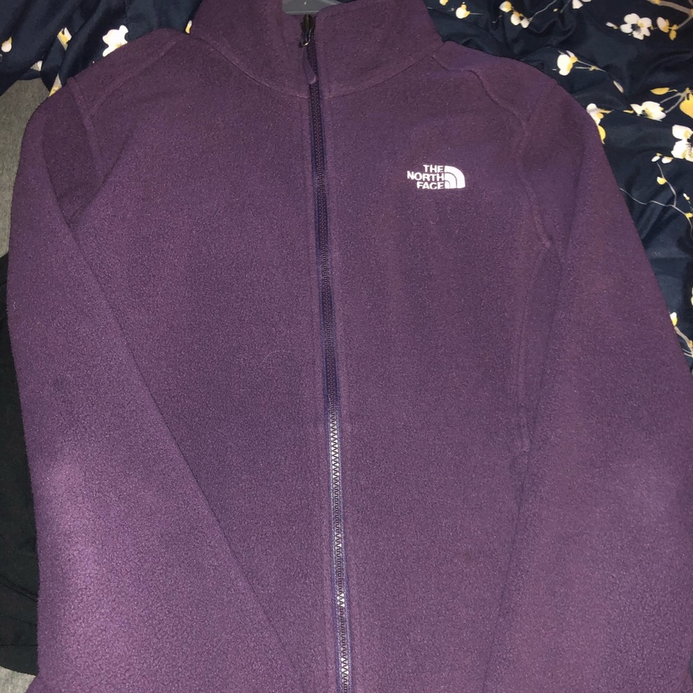 Purple North Face Zip up